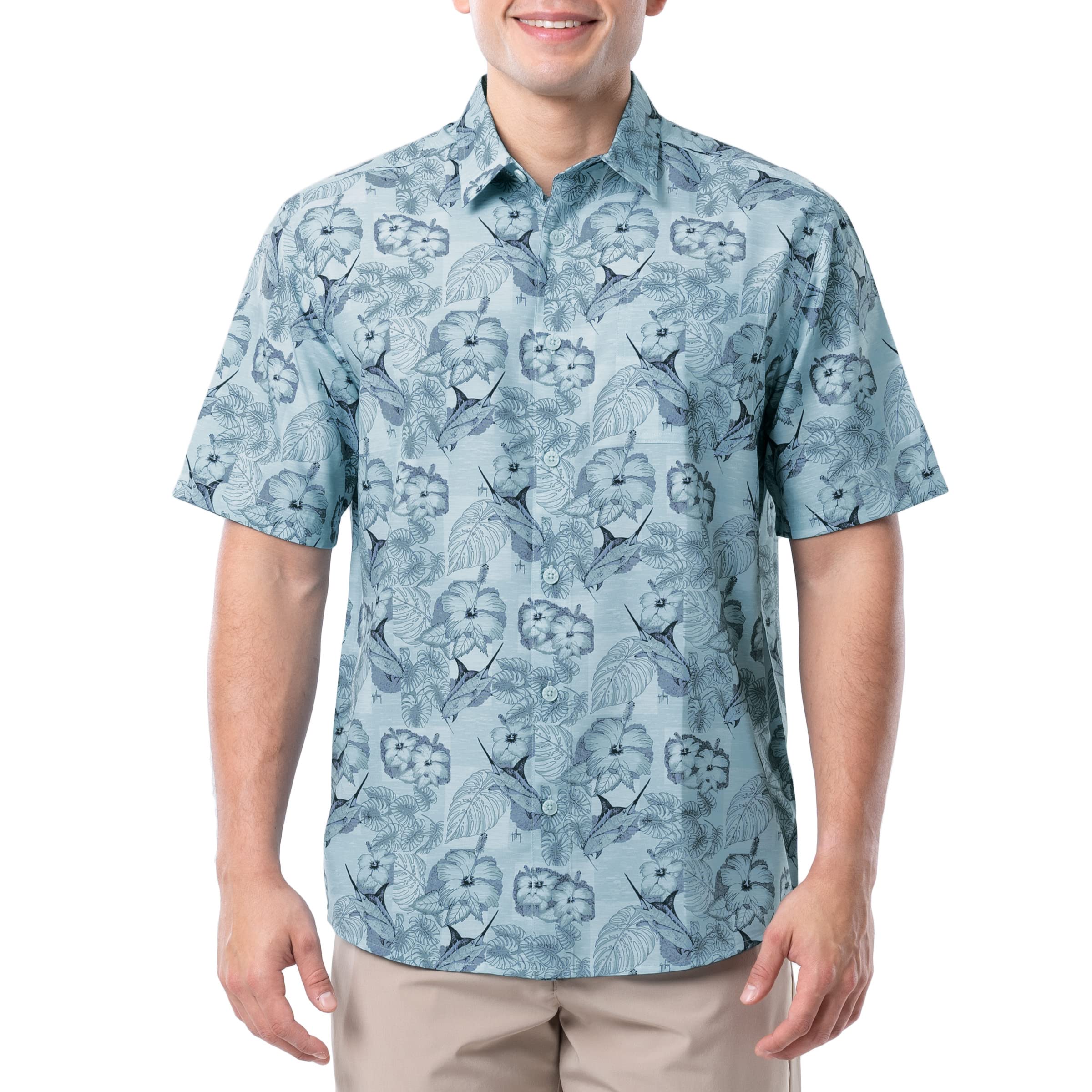 Guy Harvey Men's Short Sleeve Performance Fishing