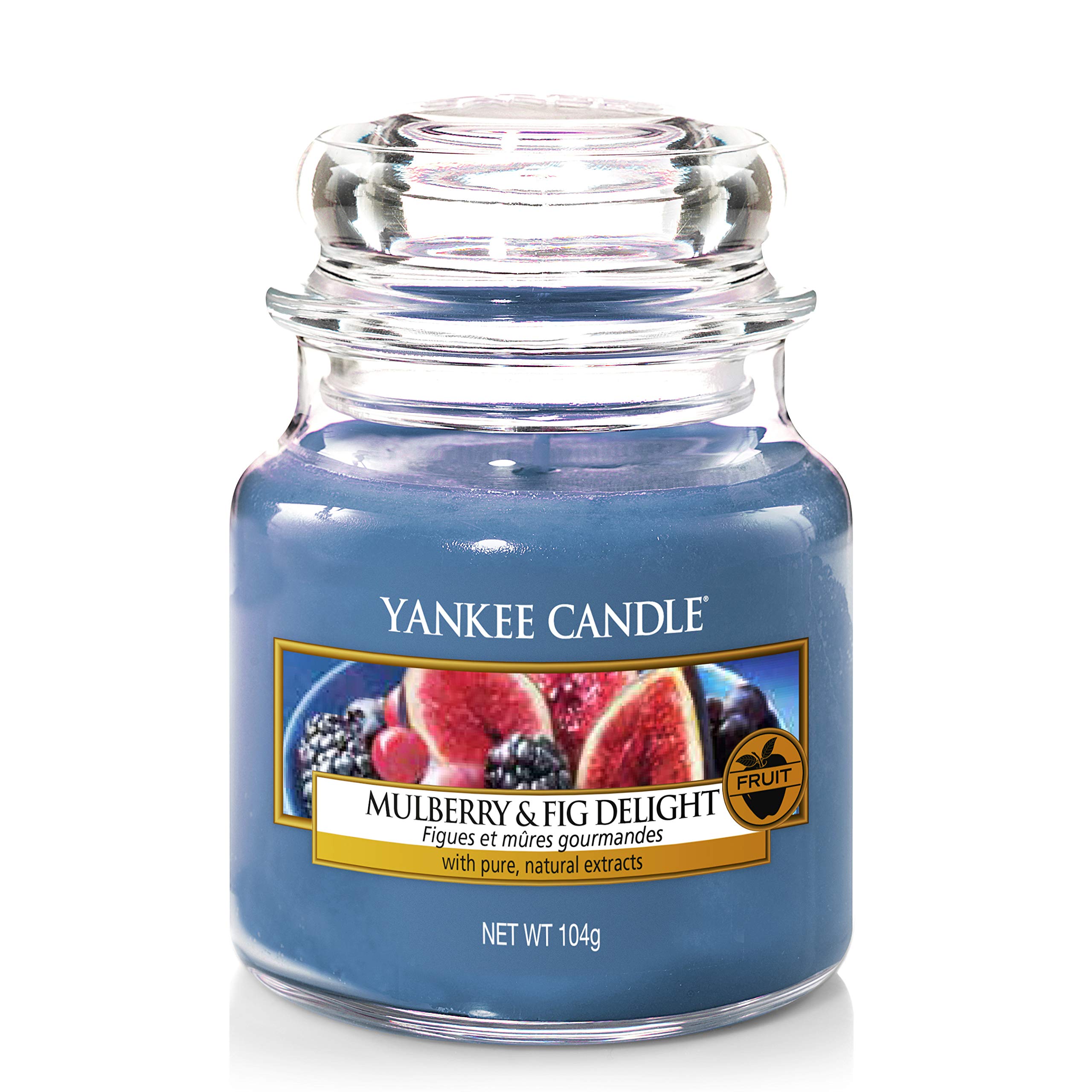 Yankee Candle Scented Candle | Mulberry and Fig Delight Small Jar Candle | Burn Time: Up to 30 Hours