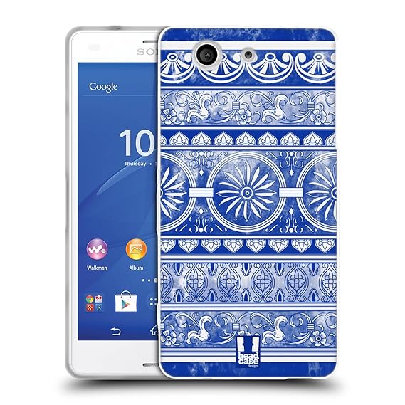 Head Case Designs Ingwertopf Chinesische Vase Muster Soft Gel Hülle für Sony Xperia Z3 Compact / D5803