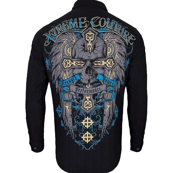 Camiseta Motera MMA Camiseta Para Hombre Affliction Xtreme Couture – Estilo MMA/Motociclista, Tallas S A 5X Camiseta Estampada Tatuaje