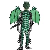 Kids Dragon Costume Set with Tail and Mask Boys Halloween Dragon Cosplay Dress Up Outfits