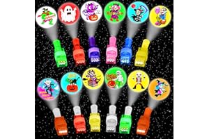 Voiiake Halloween Party Favors - 24 Pcs Finger Lights Halloween Gifts Toys Bulk, Classroom Favors Prizes Party Supplies, Goodie Bag Stuffers, Trick or Treat Toys