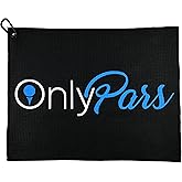 OnlyPars Golf Towel - Golf Accessories for Men - Golf Gifts for Men - Printed Funny Golf Towel