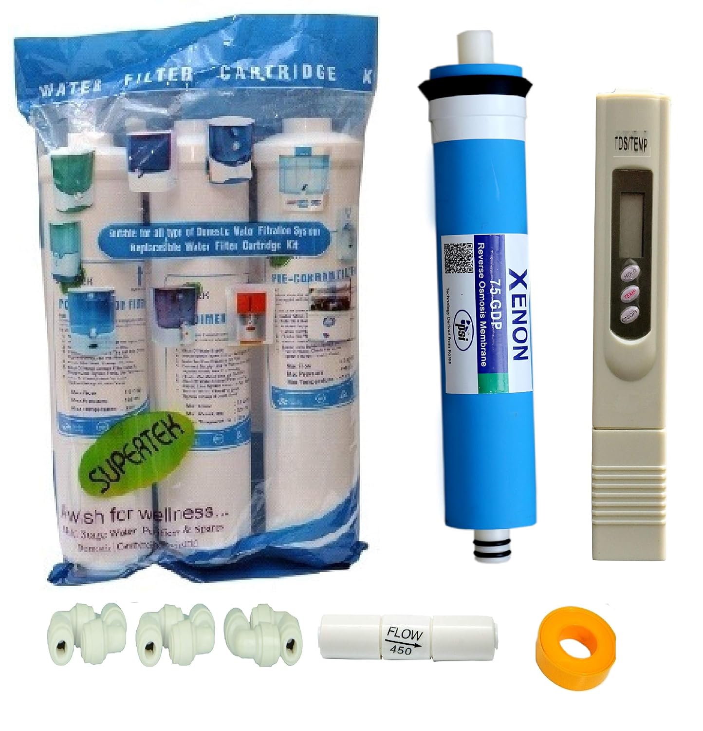 Ionix RO service kit with membrane, ro filter service kit, ro filter