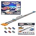 Spin 'n Rip Racers | Digital Timer Drag Racing Set, Dual-Track | Fun Head-to-Head Race Track | 6 Toy Cars Included (Digital Time Tracker)