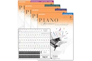 FABER PIANO ADVENTURES Piano Adventures Level 2B Learning Set By Nancy Faber - Lesson, Theory, Performance, Technique & Artistry Books & Juliet Music Piano Keys 88/61/54/49 Full Set Removable Sticker