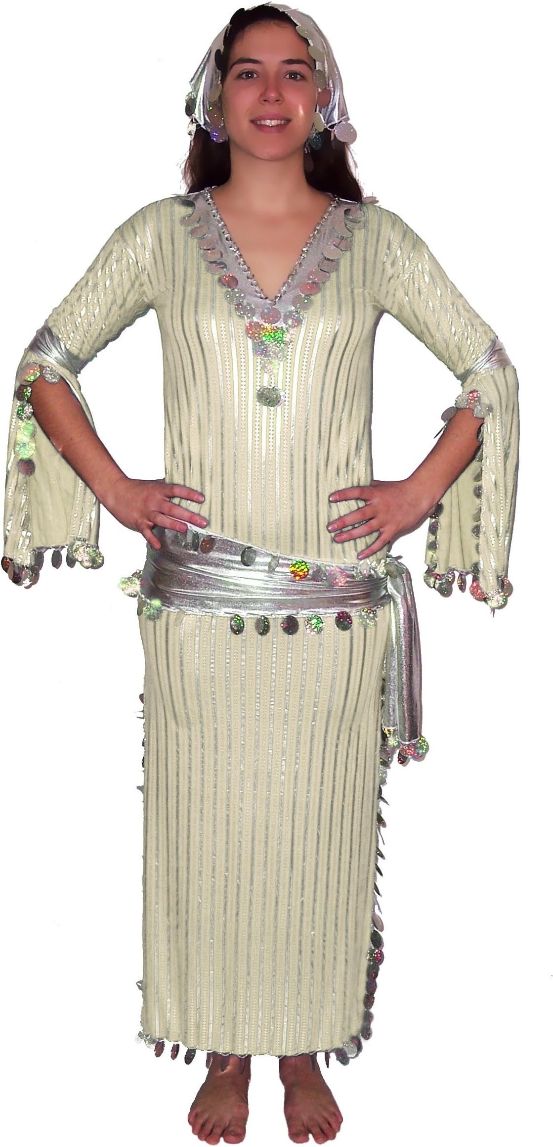 Egypt Mart Women Belly Dance Folkloric Baladi Galabeya Dress Costume Multiple Colors