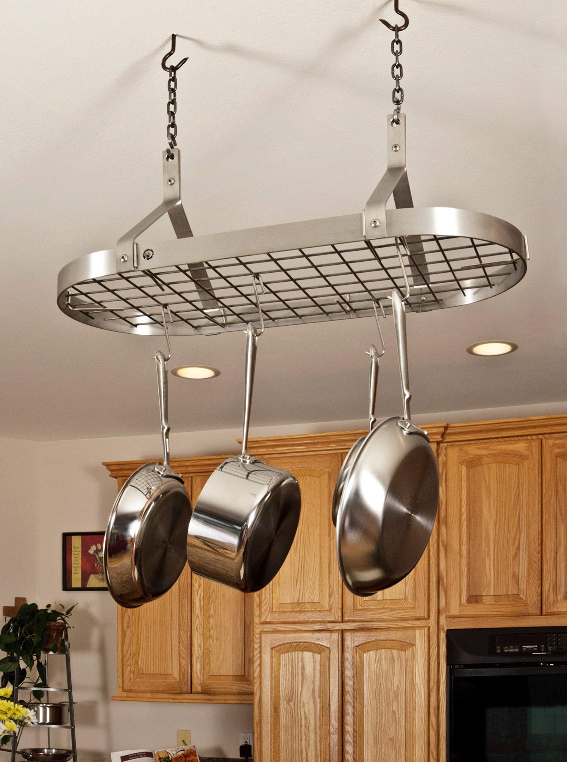 Mua Enclume Premier Contemporary Ceiling Pot Rack, Stainless Steel trên