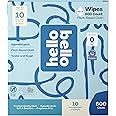 Hello Bello Extra Gentle Unscented Baby Wipes, Plant Based, Made with 99% Water and Aloe for Babies and Kids, 60 Count (Pack of 10) Total 600 Count