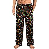 Wenouy Mens Christmas Pajama Pants,Novelty Funny Soft Pj Sleep Lounge Bottoms with Pockets & Drawstring