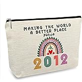 14 Year Old Girl Gift Ideas, 14th Birthday Gifts for Teenage Girls, Funny 2012 Birthday Decorations Makeup Bags for Her, Sister, Daughter, Niece, Cute Cosmetic Travel Pouch for Teen Girls Trendy Stuff