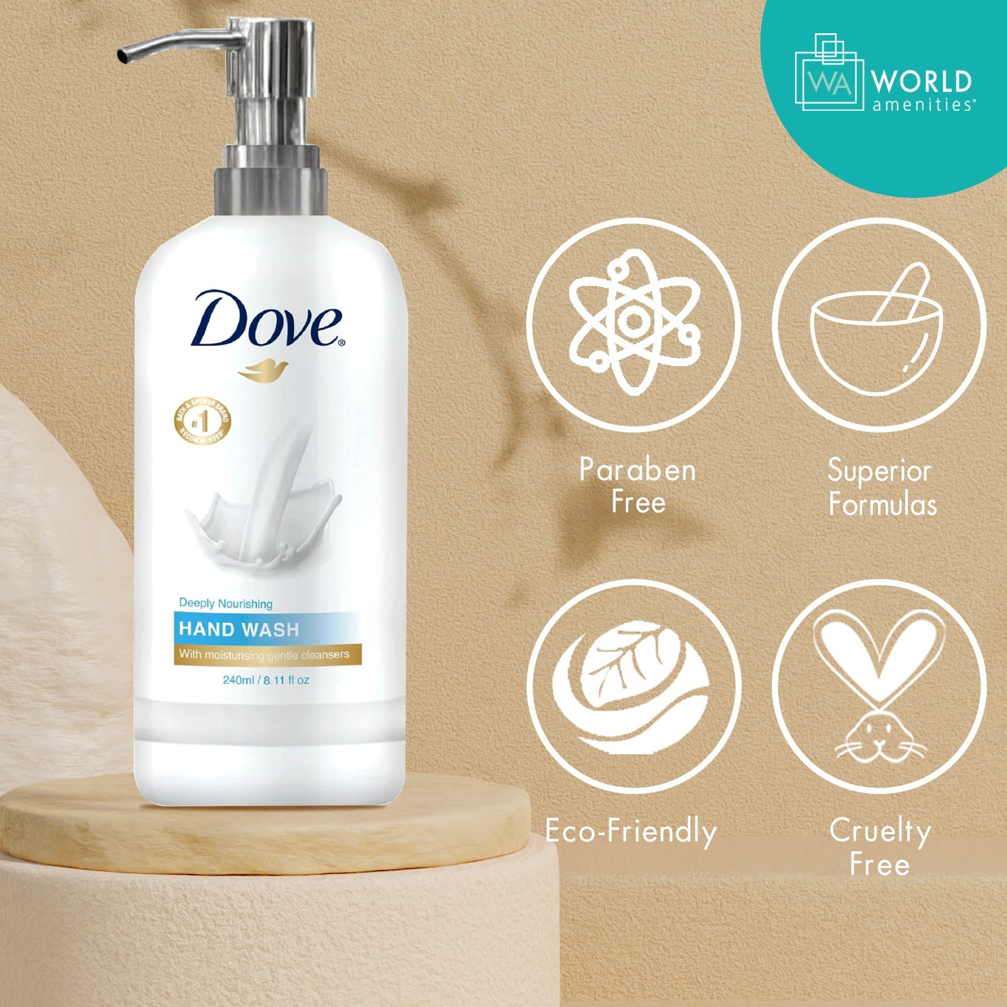 Dove Hand Wash - Long Lasting Deep Moisturizer Foam Hand Wash for Sensitive Skin