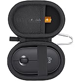 co2CREA Hard Case Replacement for Logitech Pebble M350 / M350s / M355 / i345 Wireless Bluetooth Mouse (Graphite Case, for Pebble Mouse)