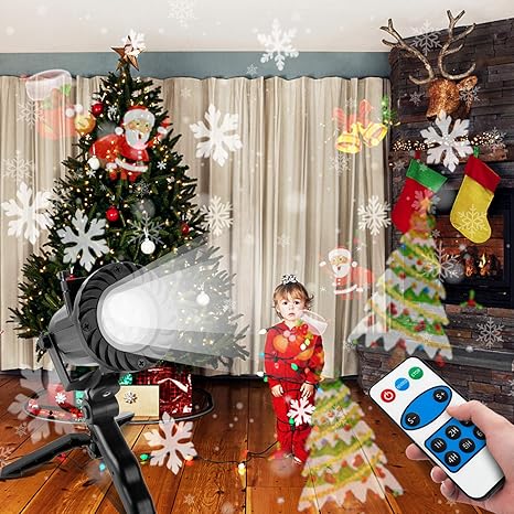 Wilktop Luces de Navidad Proyector, IP65 a Prueba de Agua LED ...