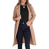ANRABESS Womens Cardigan Sweater 2025 Fall Outfits Knitted Lapel Long Coats Coatigans