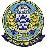 USS Yorktown (CVS-10) Patch, 4 in, Sew On | Sew On