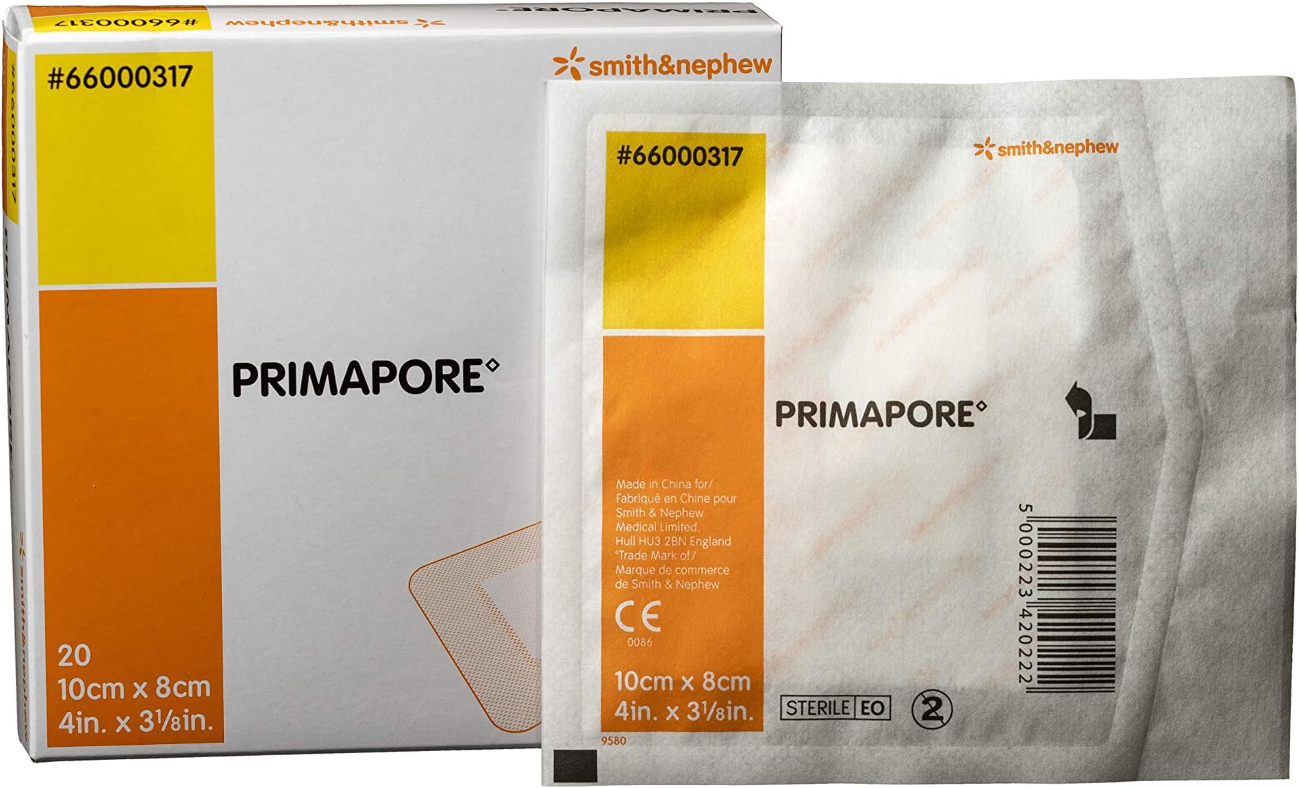 Smith & Nephew PRIMAPORE Specialty Absorbent Dressing 4 inches x 3 1/8 inches (66000317)
