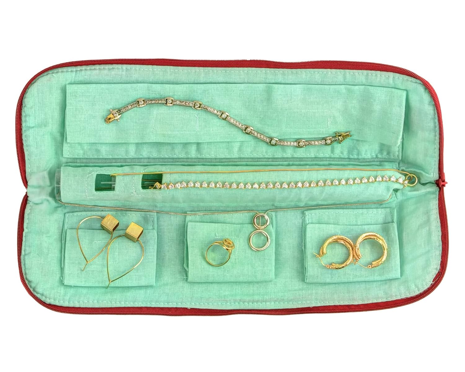 No Knot Travel Jewelry Organizer,Tangle Free Necklace Carrier For Women