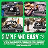 BARGAINS-GALORE Portable Gas Cooker Camp Stove with 8 Butane Canisters view 3