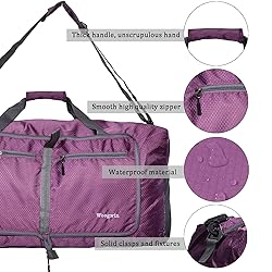 Woogwin Travel Duffel Bag Large Foldable Waterproof