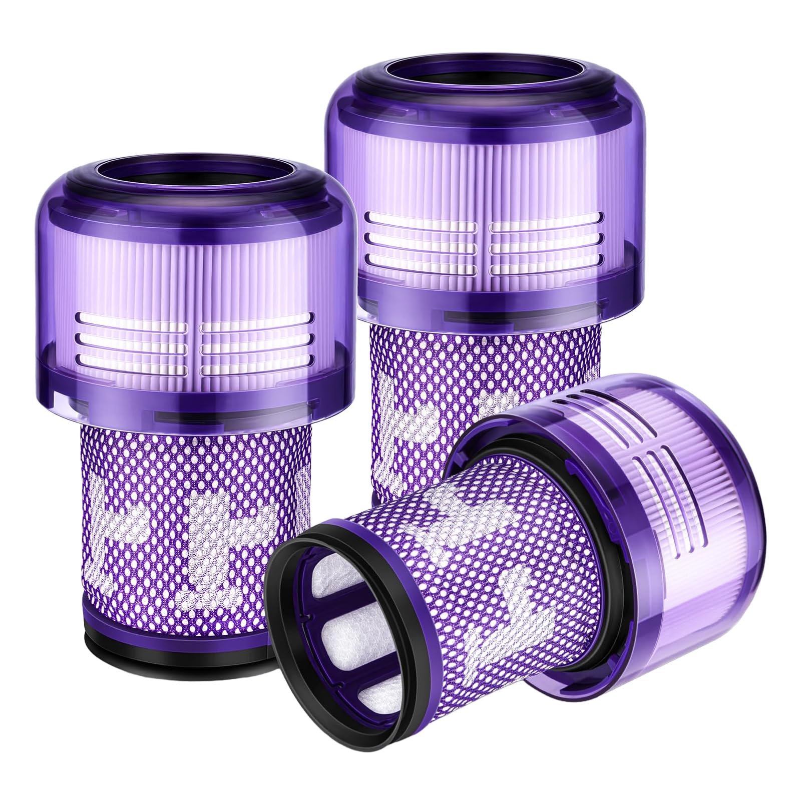 Photo 1 of 3-Pack V12 Vacuum Filter Replacement Compatible for Dyson V12 Detect Slim, Animal, Slim+ & Absolute – Part No. 971517-01, Compatible with Dyson SV34, SV35 Models
