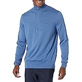Brooks Brothers mens Supima Cotton Half-zip Logo Sweater