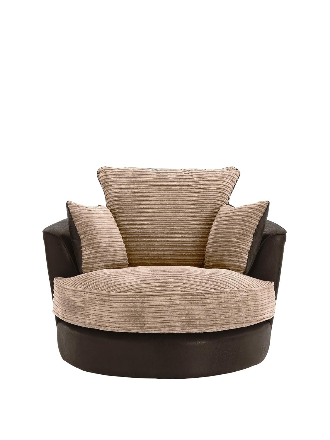 Large Swivel Round Cuddle Chair Fabric Corduroy Chenille Leather Large Swivel Round Cuddle Chair Fabric Corduroy Chenille Leather