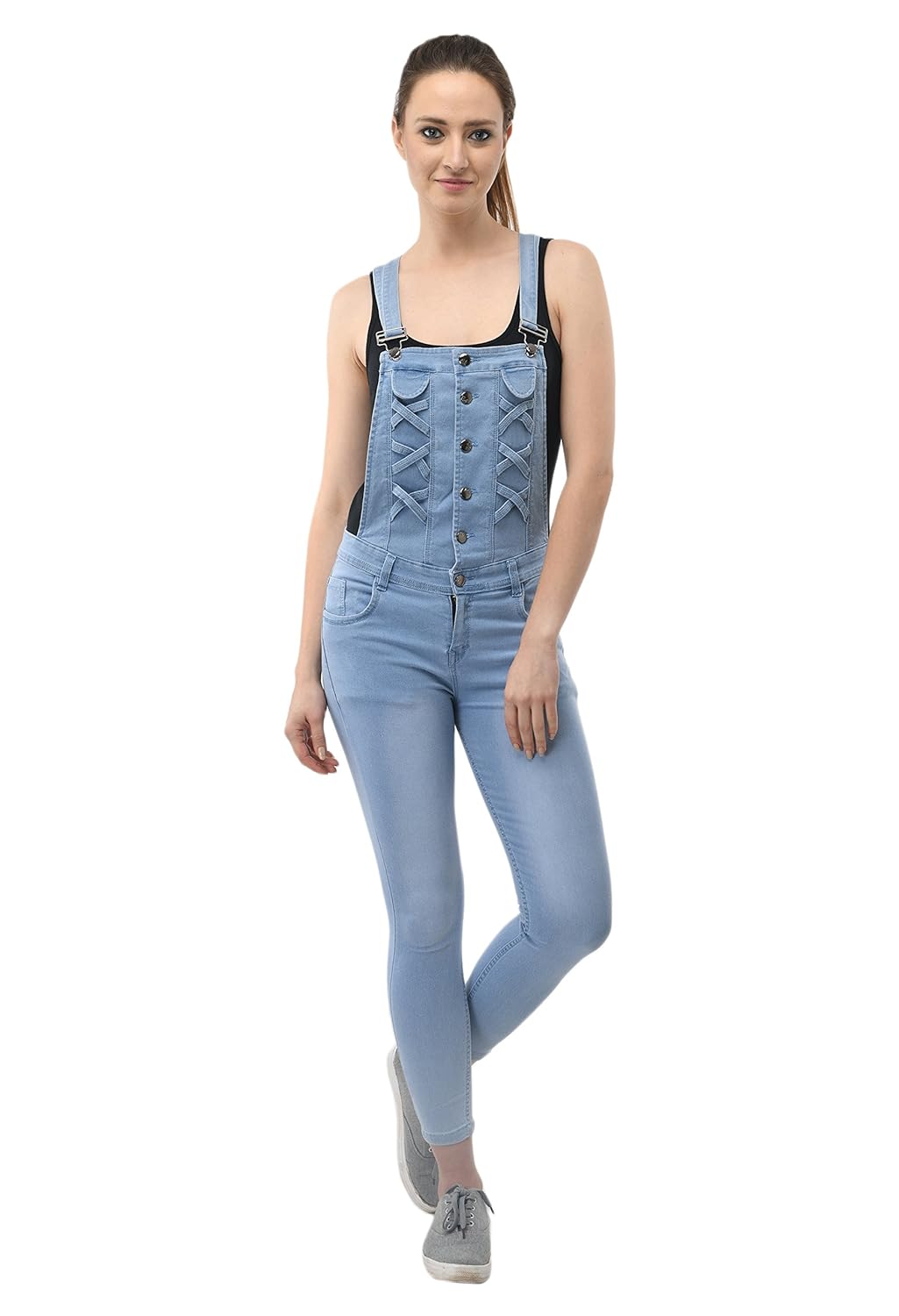 aakrithi denim jumpsuit