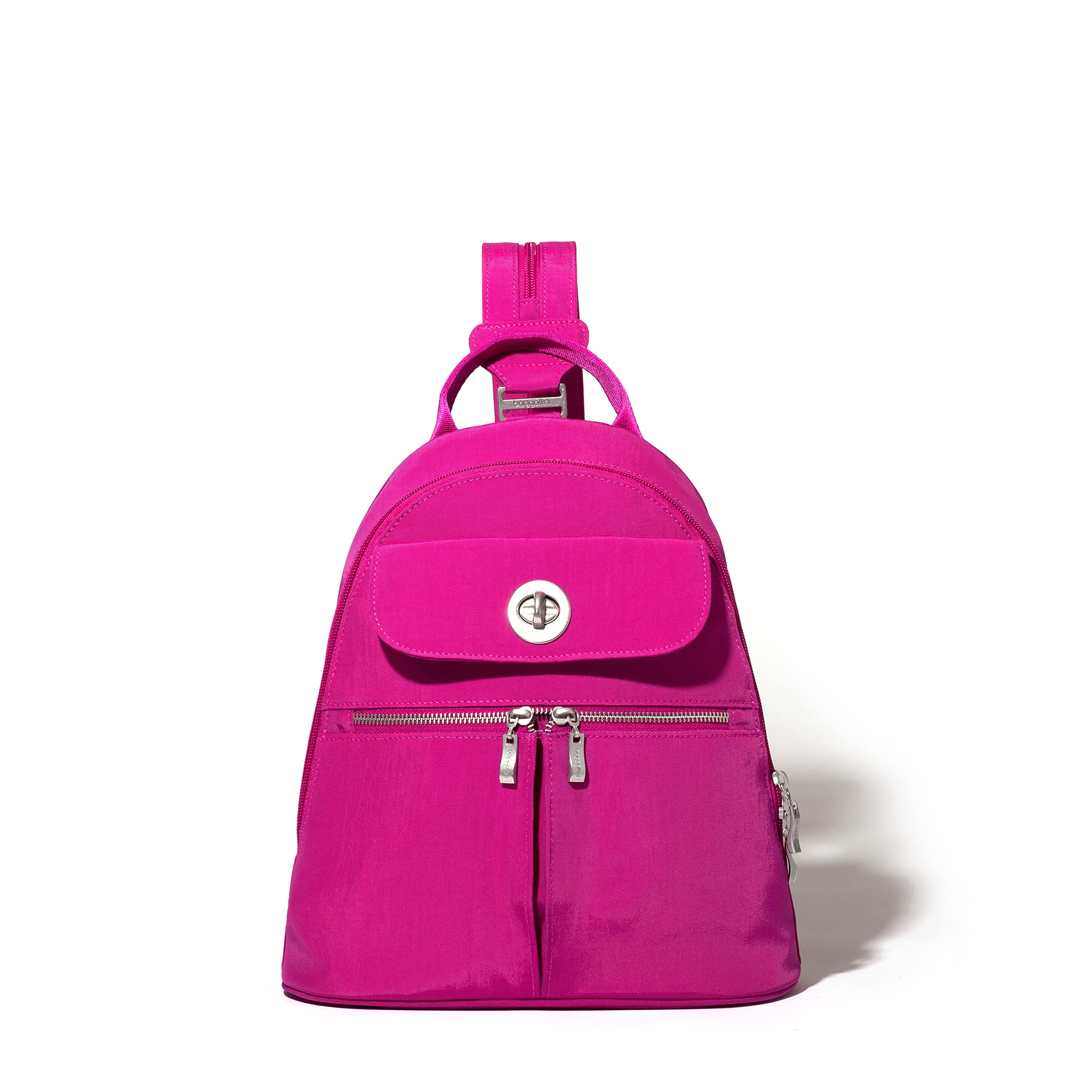 Photo 1 of Baggallini Naples Convertible Backpack - Travel Sling Crossbody - 12" Nylon Handbag w/RFID & Padded Tablet Sleeve