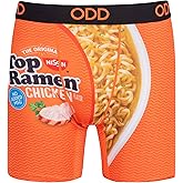 Odd Sox – Top Ramen & Cup Noodles – Novelty Boxer Briefs – Licensed Soup Flavor Graphic Underwear – Fun Food Print Gift