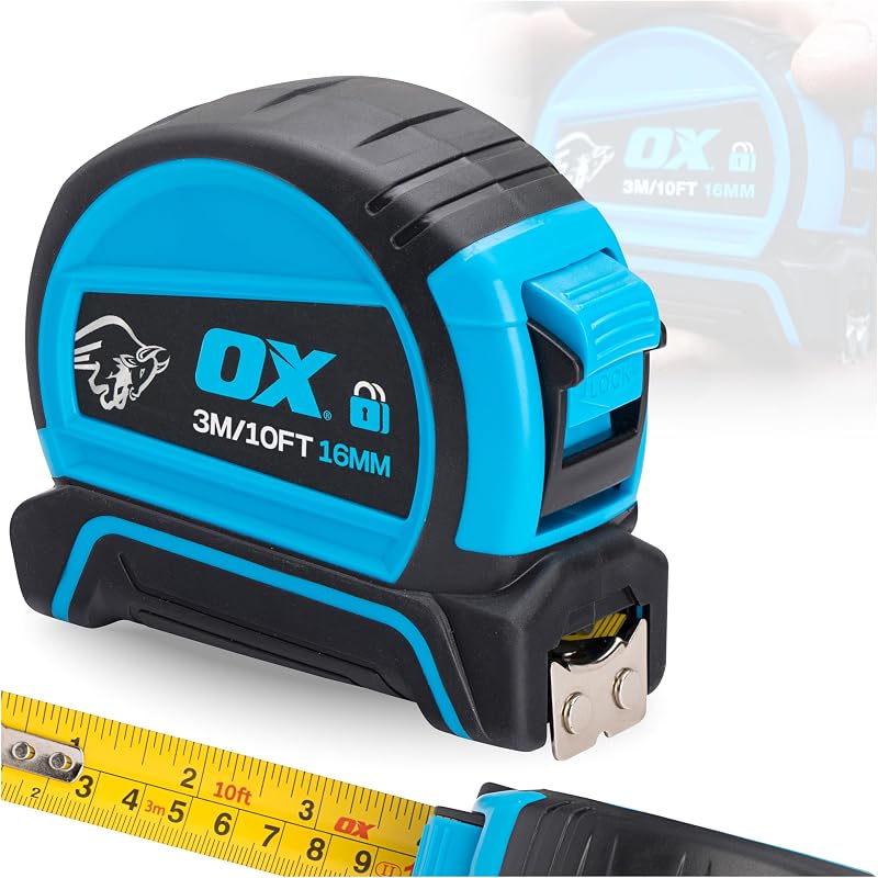 OX Tools OX Pro Dual Auto Lock Tape Measure 3m