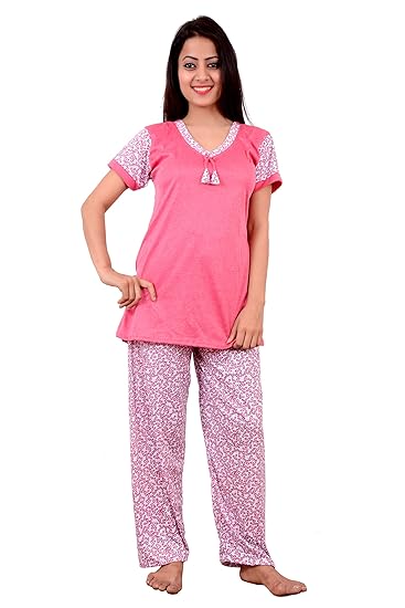 Hosiery Nightsuit Sets - Rust