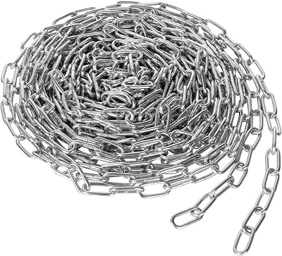 JMIATRY 10m 304 Stainless Steel Chain 3mm Heavy Duty Welded Link for Security