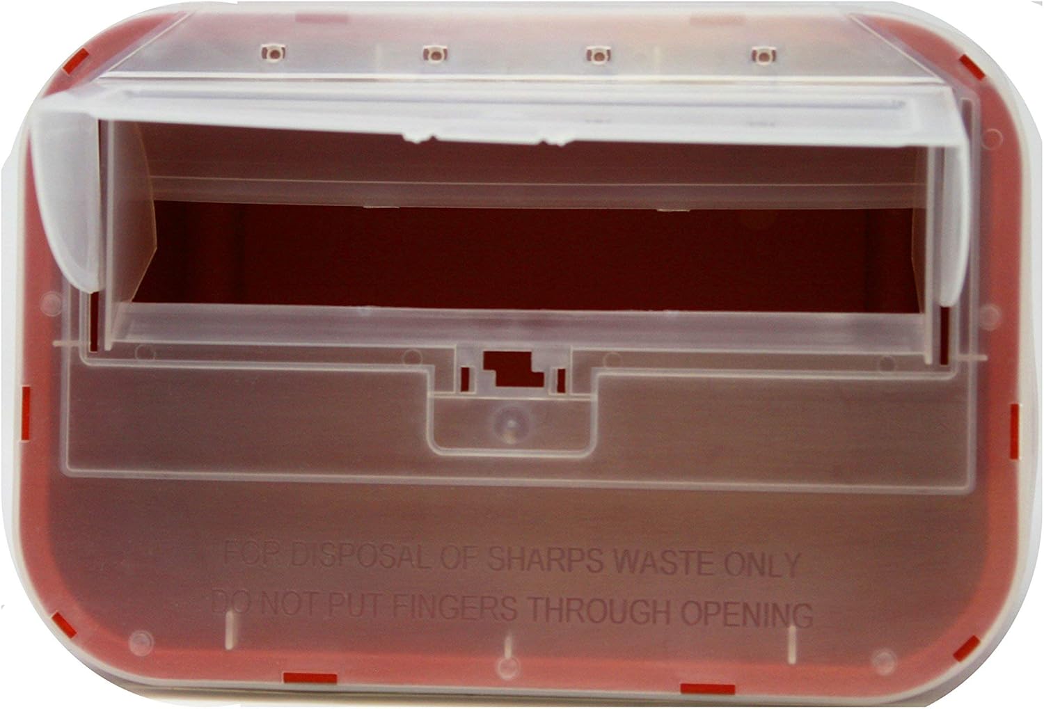 One Gallon Sharps Containers with Pop Up Lid (Two Pack) by Oakridge Products: Health & Personal Care