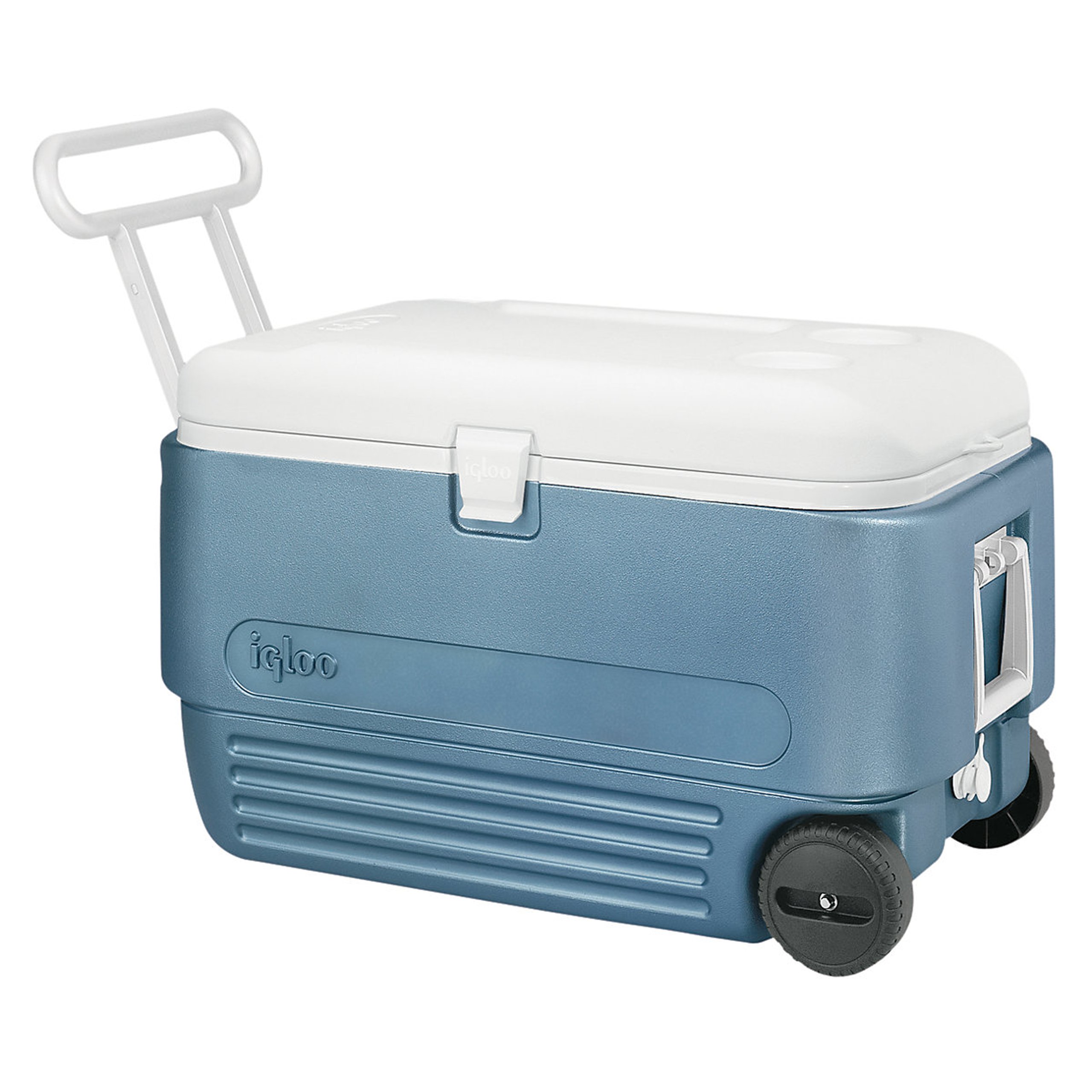 Galleon Igloo MaxCold 60 Roller Cooler (60Quart, Icy Blue)