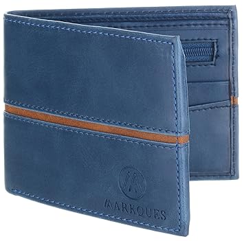 MARKQUES Blue Mens Wallet