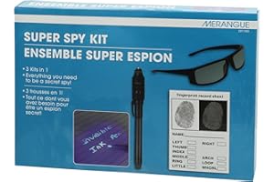 Merangue 3 in 1 Spy Kit with UV Pen, Glasses, and Fingerprint Game