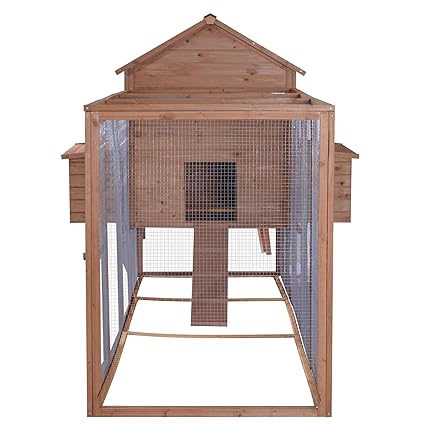 Lovupet 12ft Large Backyard Hen House Chicken Coop Wlong Run Base Panel 3