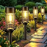 KOOPER 12 Pack Solar Pathway Lights Outdoor, Solar Lights Outdoor Waterproof IP65, Bright Solar Garden Lights Outdoor, Auto O