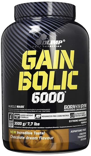 Olimp Gain Bolic 6000 - Gewichtszunahme, Geschmack Schokolade, 1er Pack (1 x 3.5 kg)