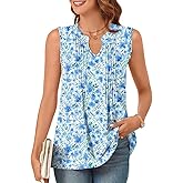 Bestbee Women's Tank Tops Dressy Casual 2025 Summer Blouses Business Shirts V Neck Sleeveless Tunic Tops