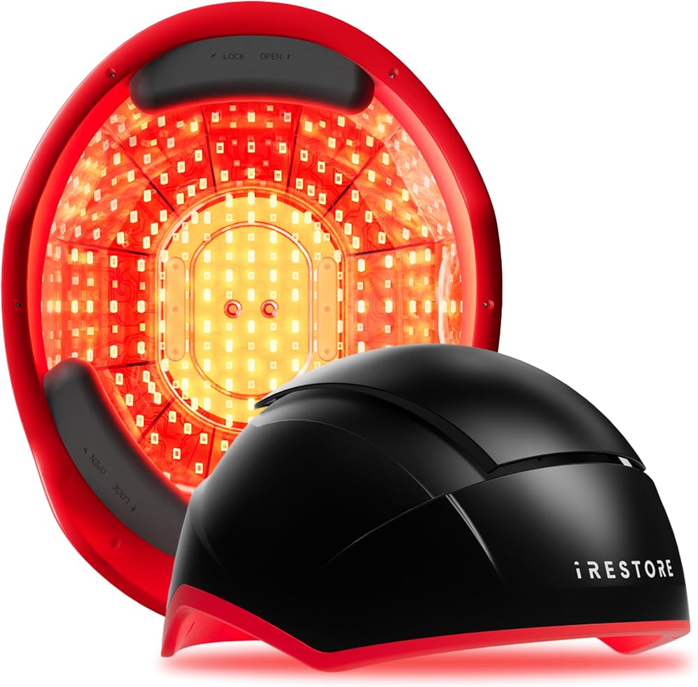 iRestore Elite - Laser Red Light Therapy for Hair Growth System - FDA Cleared Hair Loss, Hair Thinning & Alopecia Treatment f