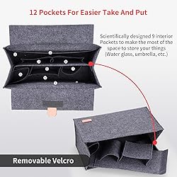 Doxo Purse Organizer Insert, Felt Bag in Bag with