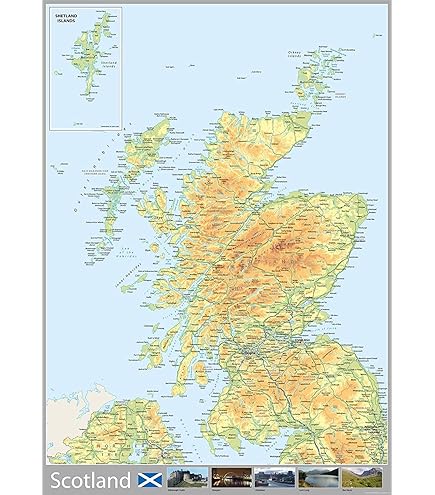 Vintage Scotland Map Art Print Circa 1822 - 18x24 Inch Wall Decor | Historical Poster Reproduction