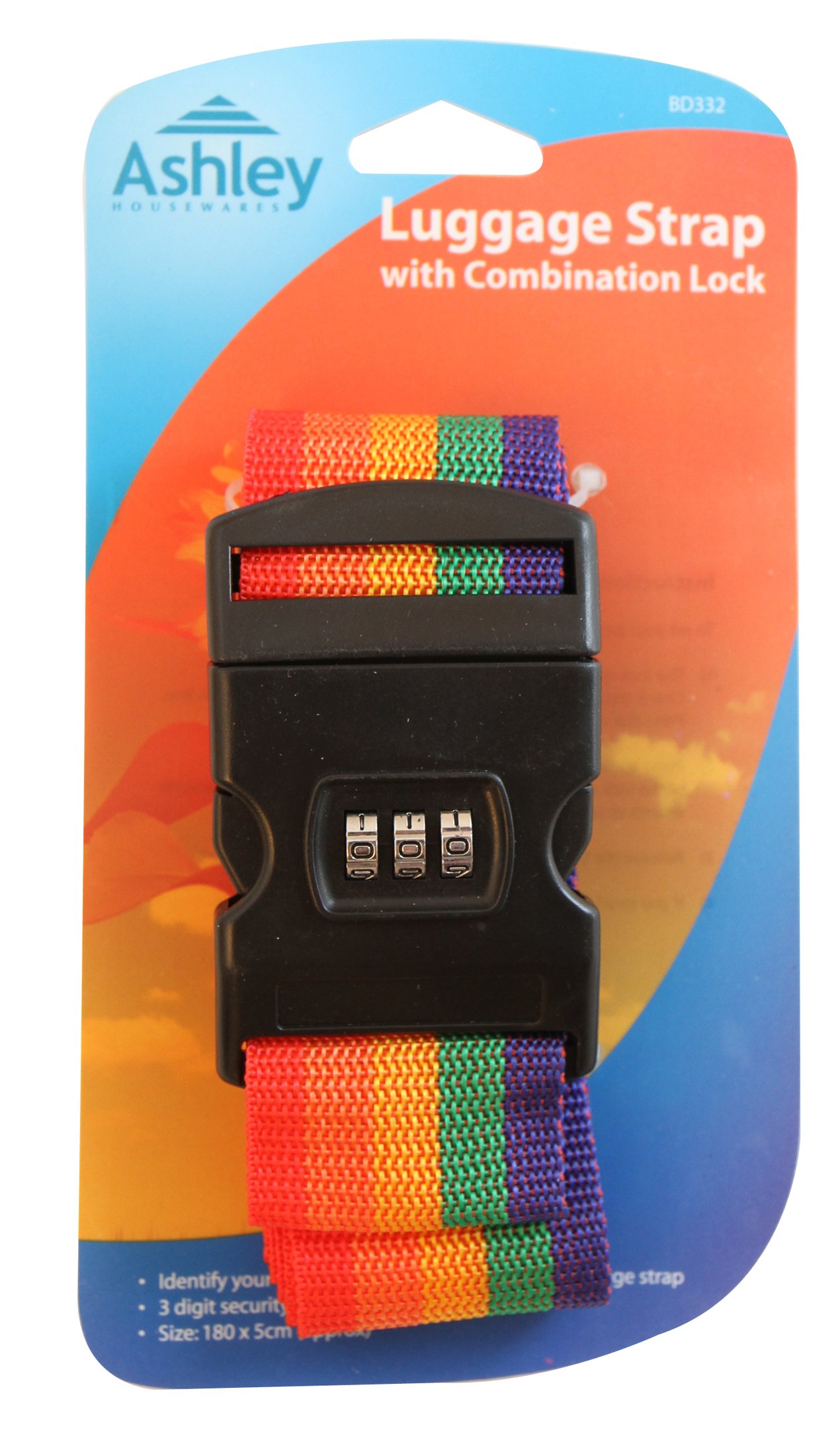 ASHLEY Luggage Strap with Combination Lock