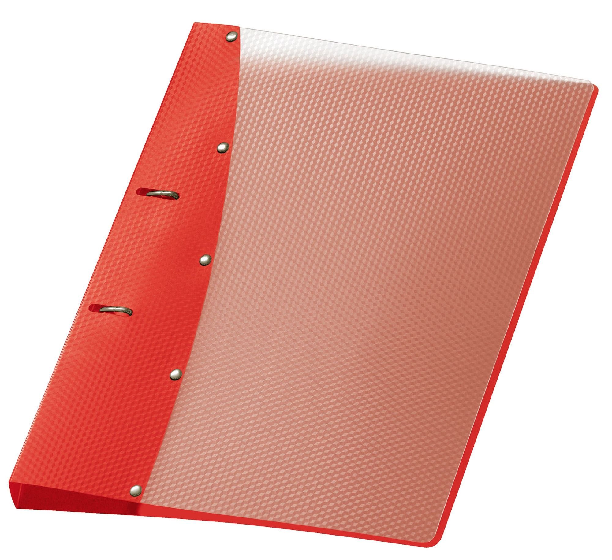 Veloflex 1141450 Diamond Ring Binder DIN 210 x 297 mm, Combi Mechanism Ring Binder A4 red