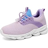 HSQ Boys Girls Tennis Shoes Kids Breathable Sneakers Ultra-Light Athletic Running Shoes for Toddler/Little Kid/Big Kid