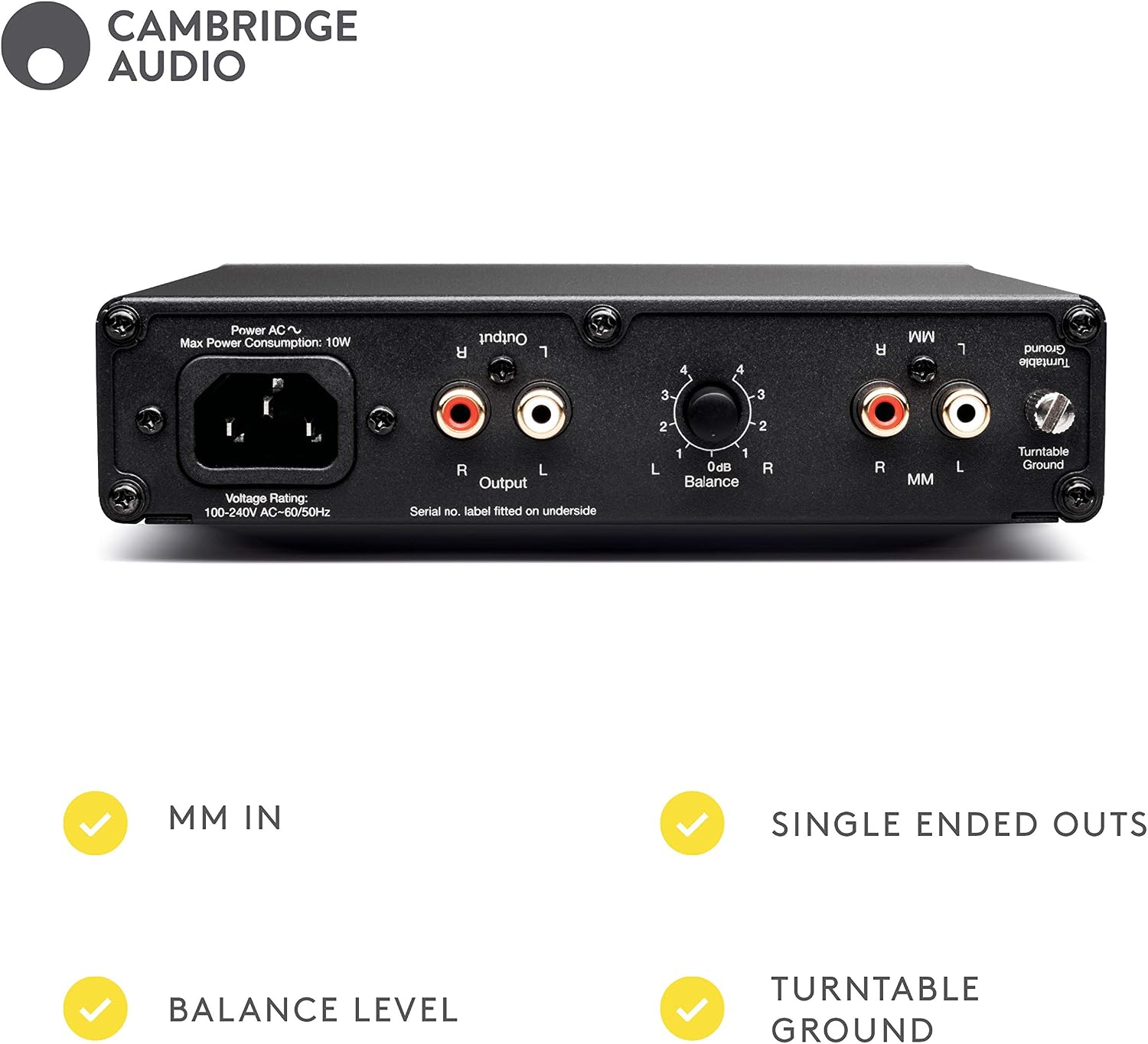 Cambridge Audio Alva Solo - Stereo Moving Magnet Phono Stage/Pre-Amplifier - Lunar Grey - Image 3