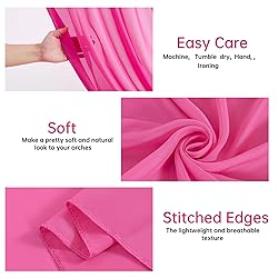 PARTISKY Wedding Arch Draping Fabric,2 Panels 18FT
