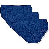 Shadowline womens Hidden Elastic Nylon Hipster Panty 3-pack